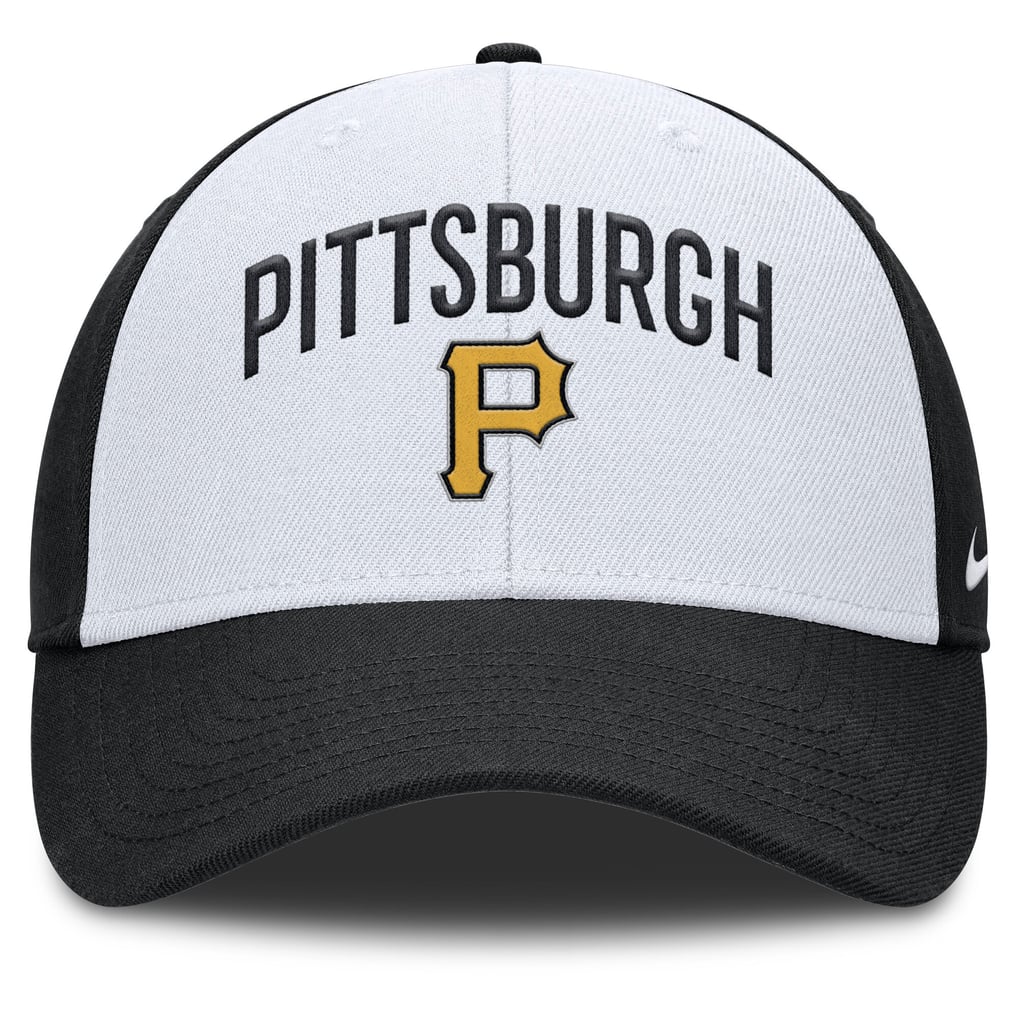 Pittsburgh Pirates Nike Club Performance Adjustable Hat - White/Black