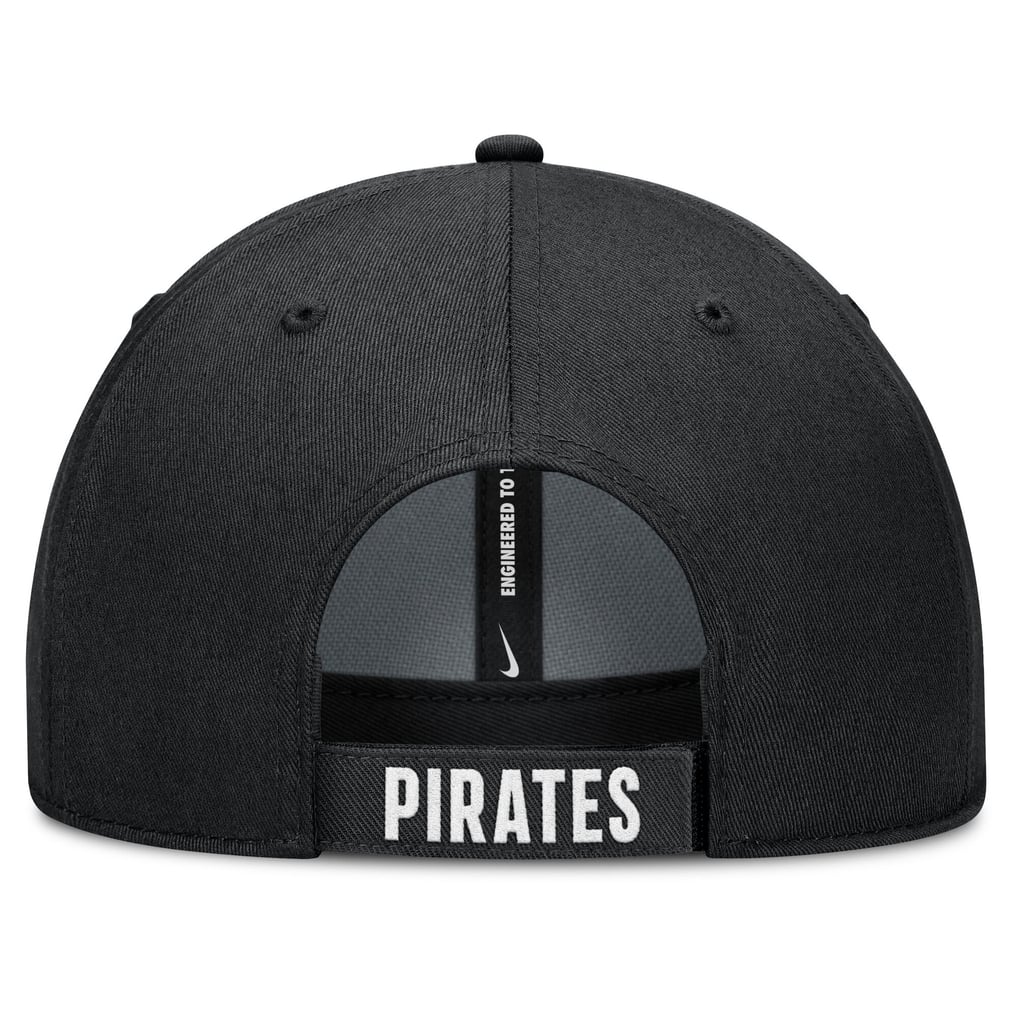 Pittsburgh Pirates Nike Club Performance Adjustable Hat - White/Black