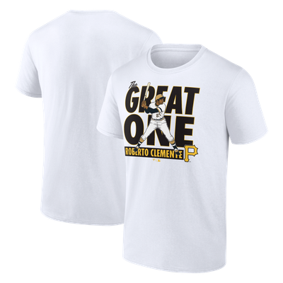 Roberto Clemente Pittsburgh Pirates Cooperstown Player T-Shirt - White