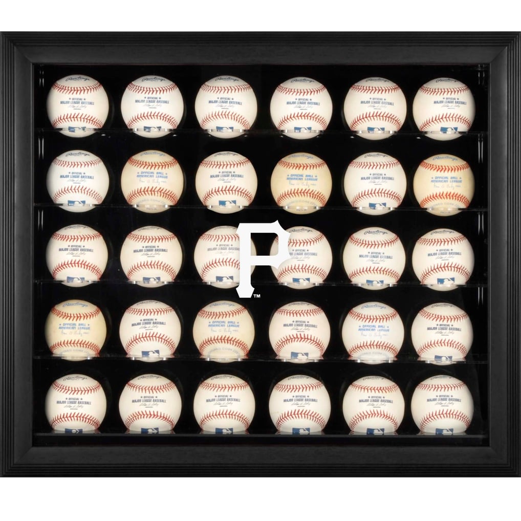 Pittsburgh Pirates Fanatics Authentic (2014 - Present) Logo Black Framed 30-Ball Display Case