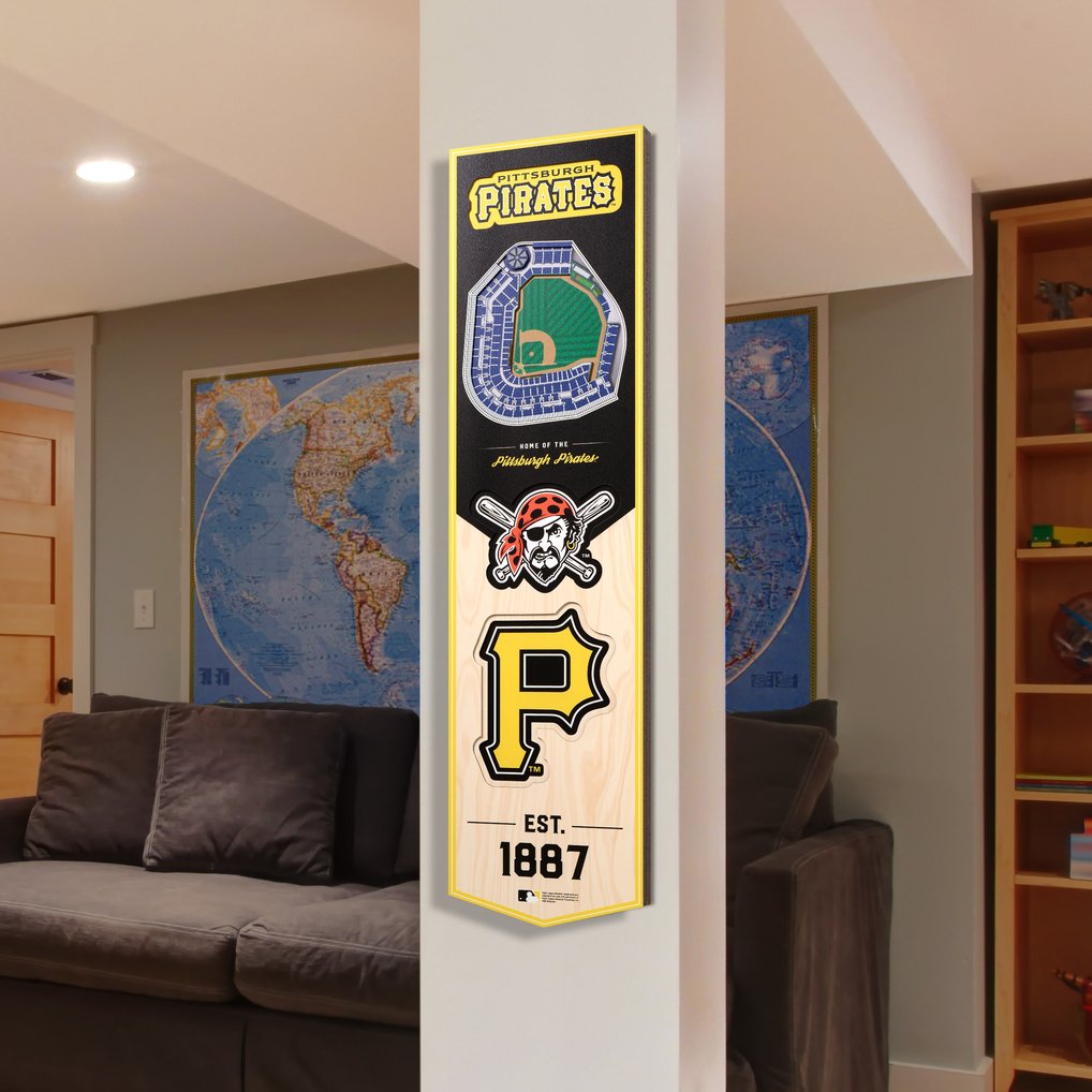 Pittsburgh Pirates 8'' x 32'' 3D StadiumView Banner