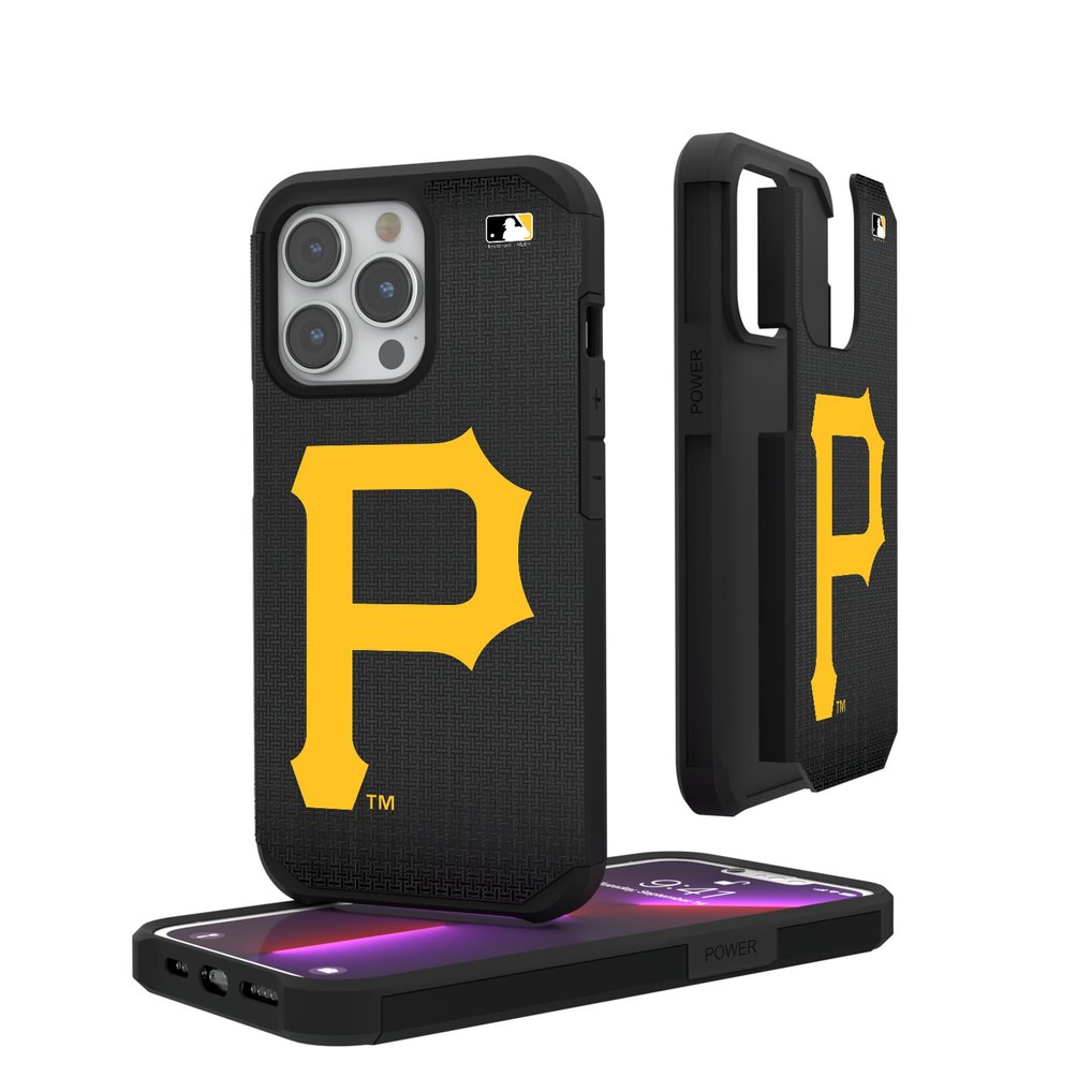 Pittsburgh Pirates Linen Logo iPhone Rugged Case