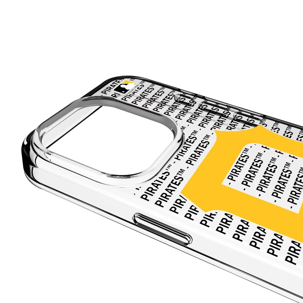 Pittsburgh Pirates Text Backdrop Clear iPhone Case
