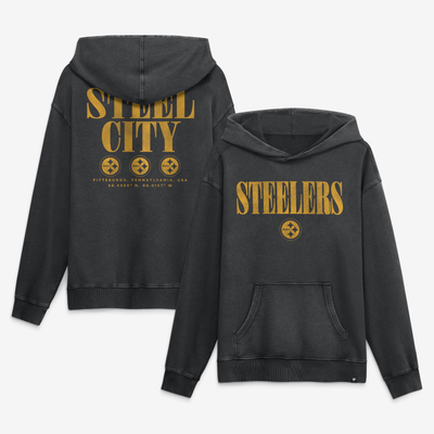 Pittsburgh Steelers Fanatics Relaxed Intense Rivalry French Terry Hoodie - Black