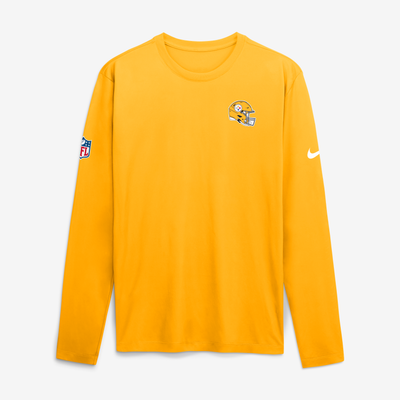 Pittsburgh Steelers Nike Legend Small Logo Dri-FIT Long Sleeve T-Shirt - Gold