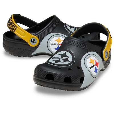  Pittsburgh Steelers Crocs Toddler Classic Clog - Black