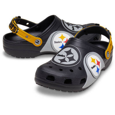  Pittsburgh Steelers Crocs Unisex Classic Clog - Black