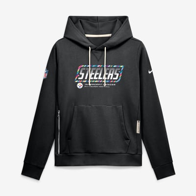  Pittsburgh Steelers Nike Women's 2026 NFL Crucial Catch Sideline Standard Issue Dri-FIT Pullover Hoodie - Black