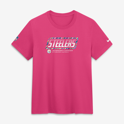  Pittsburgh Steelers Nike Women's 2026 NFL Crucial Catch Tri-Blend Dri-FIT T-Shirt - Pink