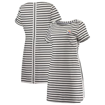 Pittsburgh Steelers Tommy Bahama Women's Tri-Blend Jovanna Striped Dress - White