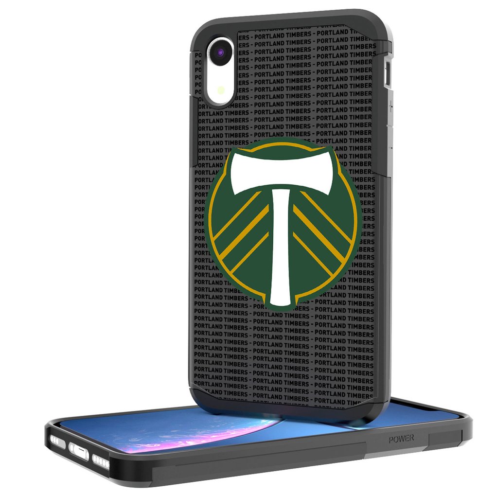 Portland Timbers iPhone Text Backdrop Rugged Case