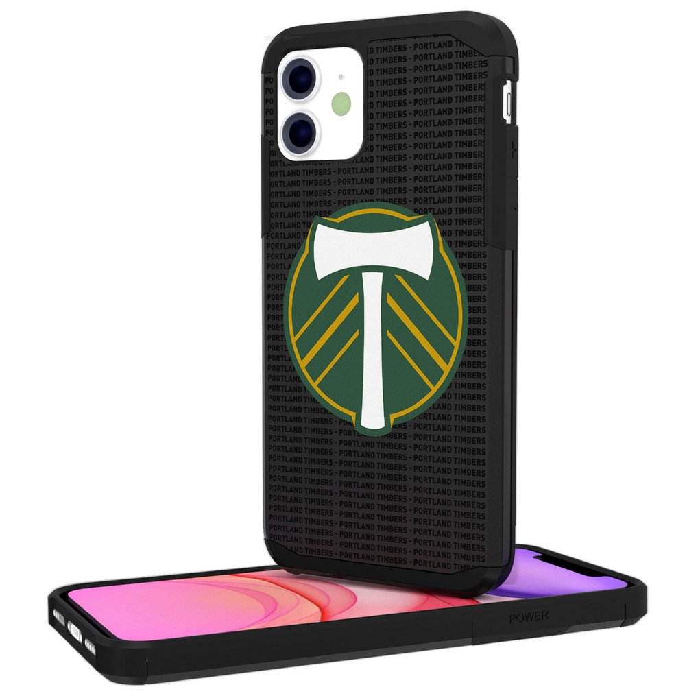 Portland Timbers iPhone Text Backdrop Rugged Case
