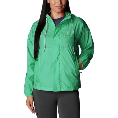Portland Timbers Columbia Women's Flash Challenger Omni-Shade Full-Zip Windbreaker - Green