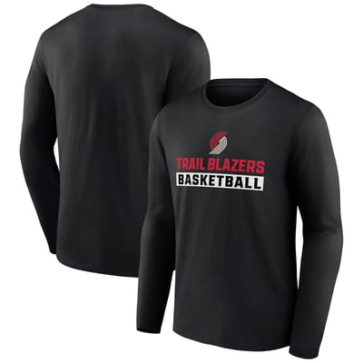 Portland Trail Blazers Let's Go Long Sleeve T-Shirt - Black