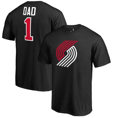 Portland Trail Blazers #1 Dad T-Shirt - Black