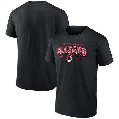 Portland Trail Blazers Rebel Logo T-Shirt - Black