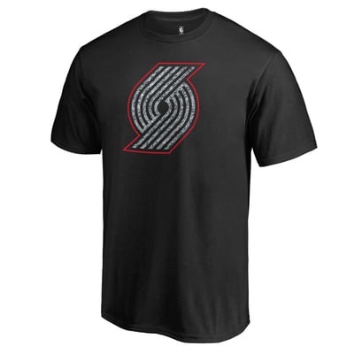 Portland Trail Blazers Static Logo T-Shirt - Black