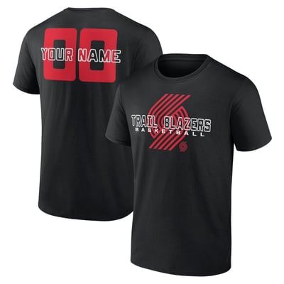 Portland Trail Blazers Stellar Personalized Name & Number T-Shirt - Black