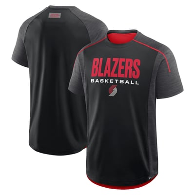 Portland Trail Blazers Fanatics Inbound Pass Play Practice T-Shirt - Black