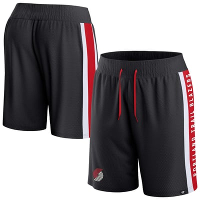 Portland Trail Blazers Fanatics Referee Iconic Mesh Shorts - Black