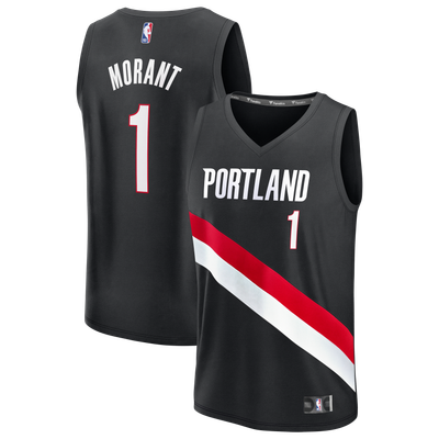 Ja Morant Portland Trail Blazers Fanatics Fast Break Jersey - Icon Edition - Black