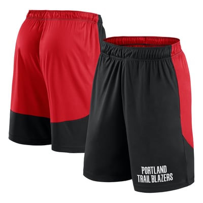 Portland Trail Blazers Logo Athletic Launch Performance Shorts - Black