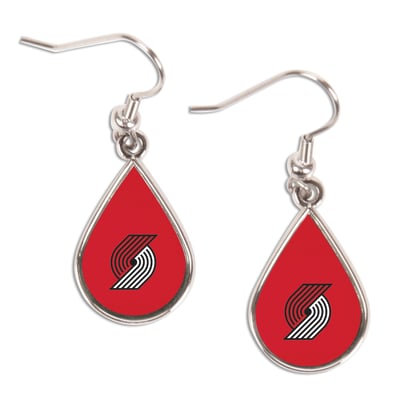 Portland Trail Blazers WinCraft Logo Teardrop Dangle Earrings