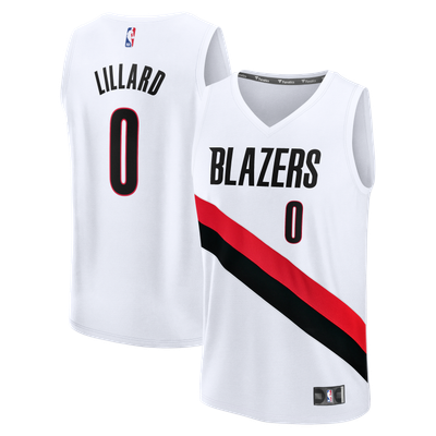 Damian Lillard Portland Trail Blazers Fanatics Youth Fast Break Replica Jersey - White - Association Edition