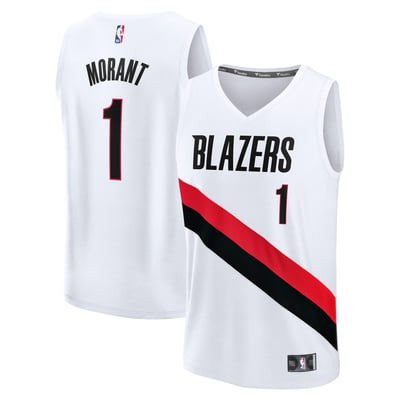 Ja Morant Portland Trail Blazers Fanatics Youth Fast Break Replica Jersey - White - Association Edition