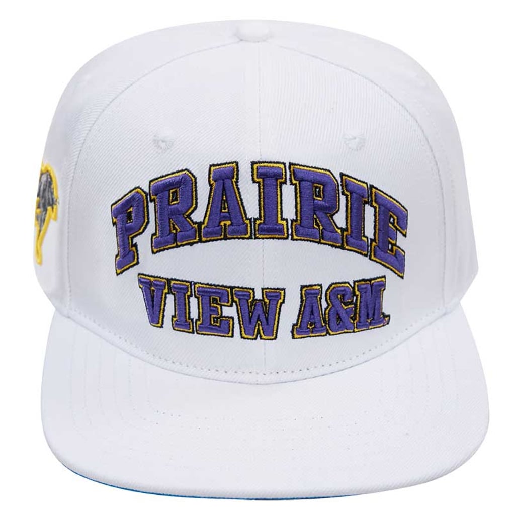 Prairie View A&M Panthers Pro Standard Wool Snapback Hat - White