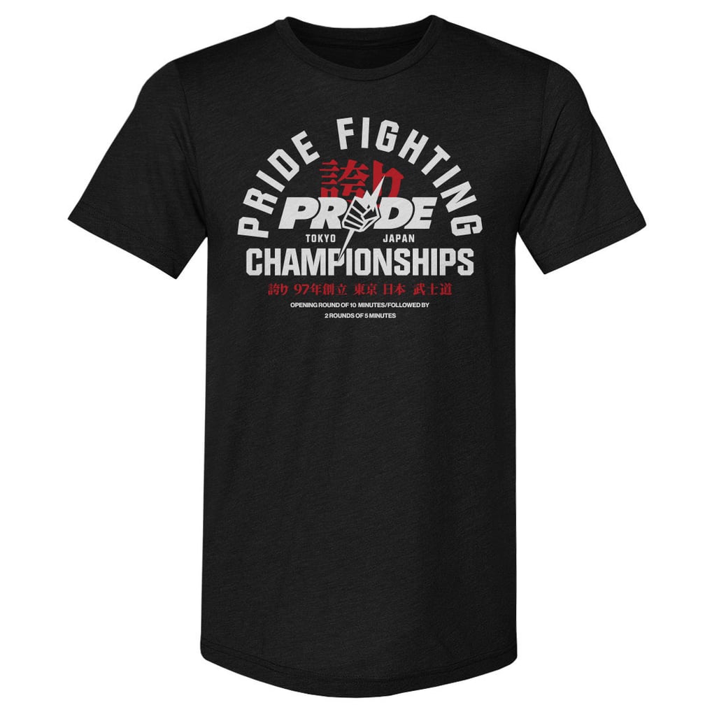 Pride Fighting Championship 500 Level  Premium Tri-Blend T-Shirt - Heather Black