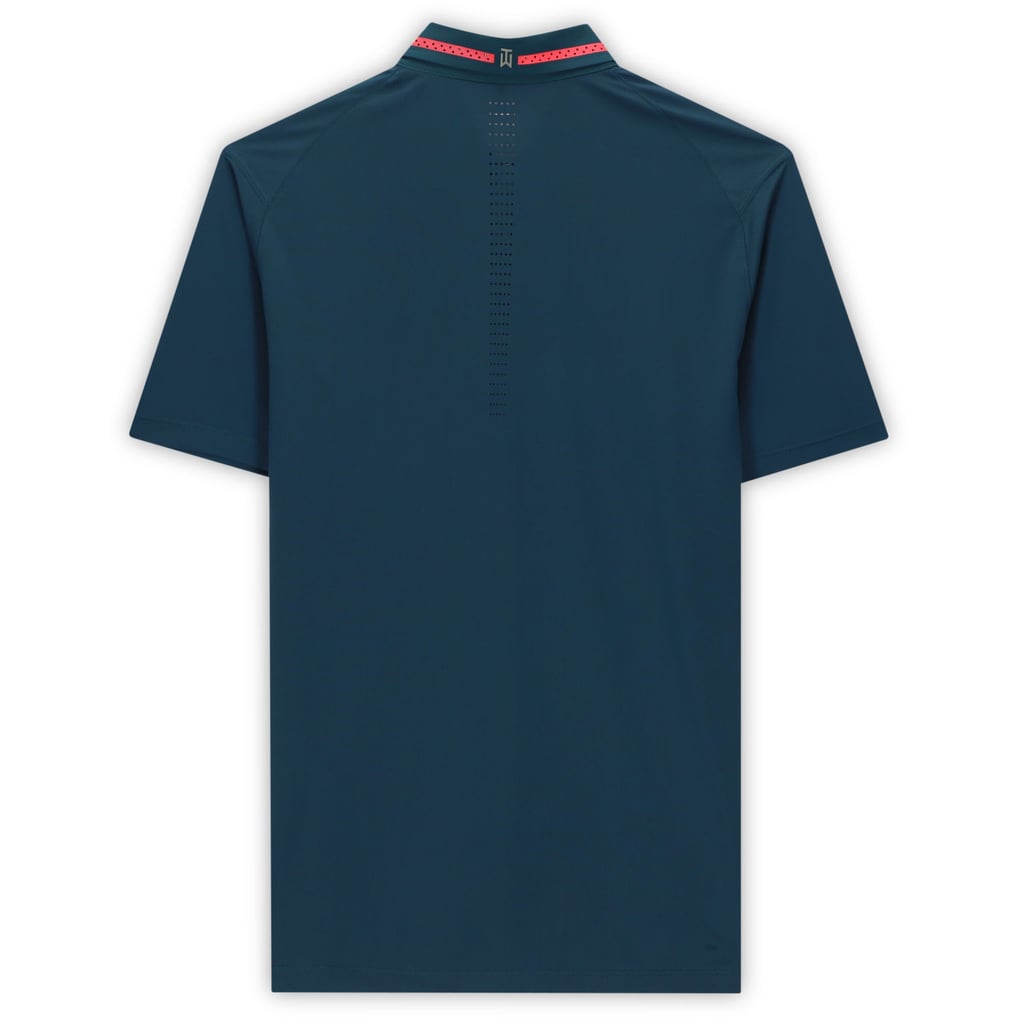 Tiger Woods Autographed SP Blue Nike Polo - Upper Deck