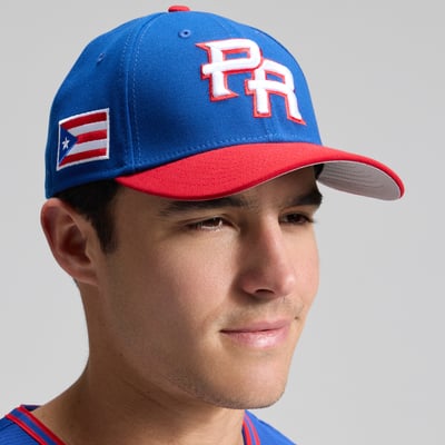  Puerto Rico Baseball New Era 2026 World Baseball Classic 59FIFTY Fitted Hat - Blue/Red