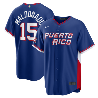 Martín Maldonado Puerto Rico Baseball Nike 2026 World Baseball Classic Road Stadium Jersey - Royal