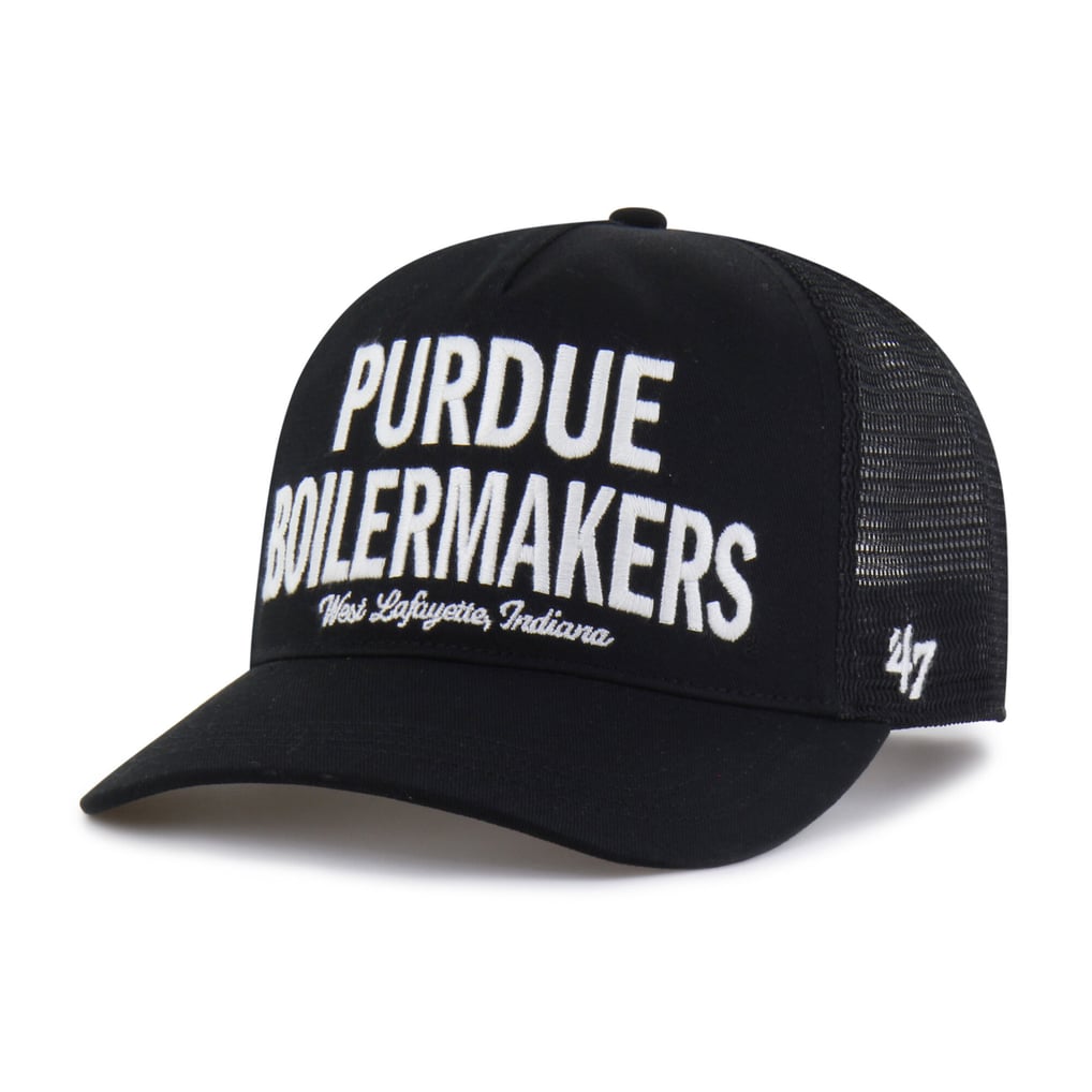 Purdue Boilermakers '47 Contemporary Hitch Trucker Adjustable Hat - Black