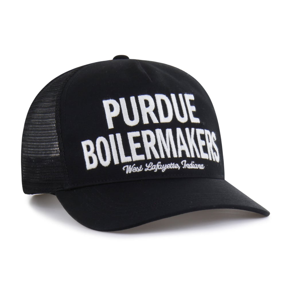 Purdue Boilermakers '47 Contemporary Hitch Trucker Adjustable Hat - Black
