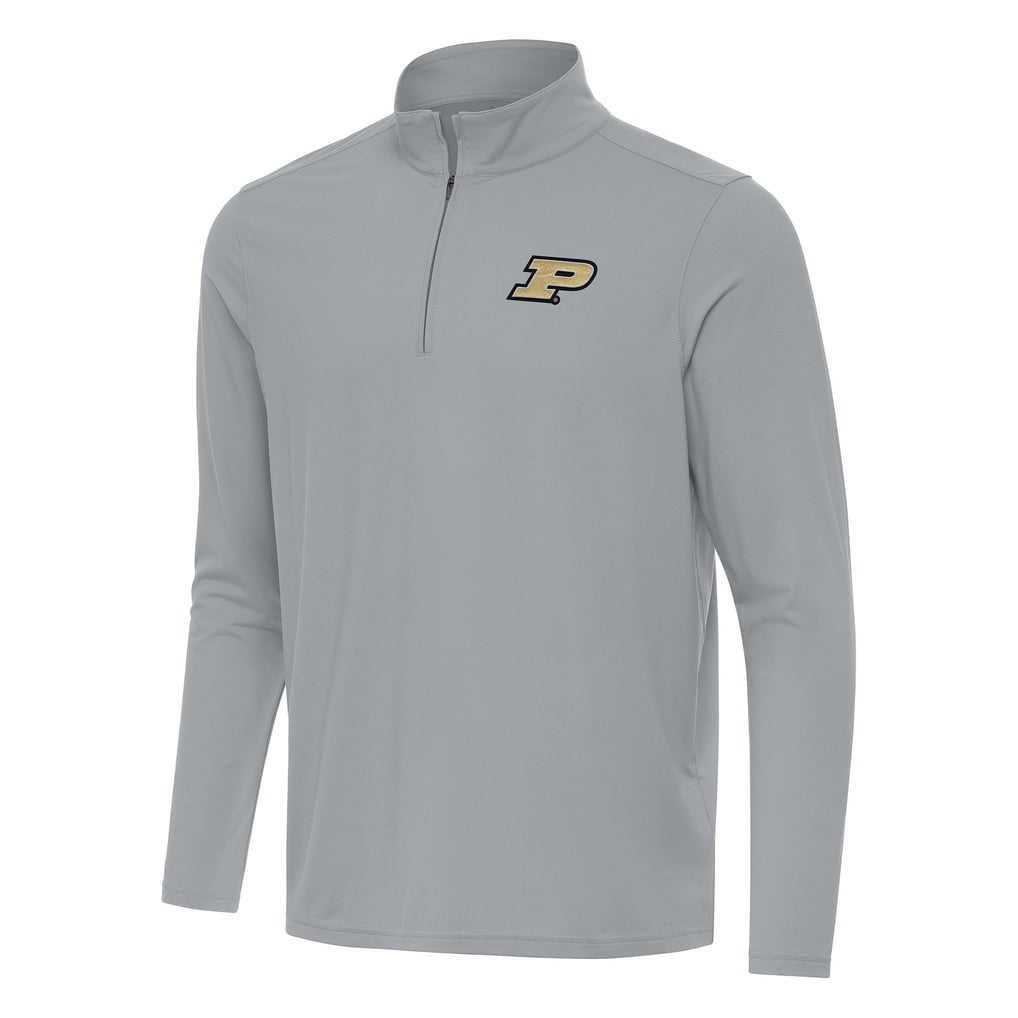 Purdue Boilermakers Antigua Intent Quarter-Zip Top - Gray