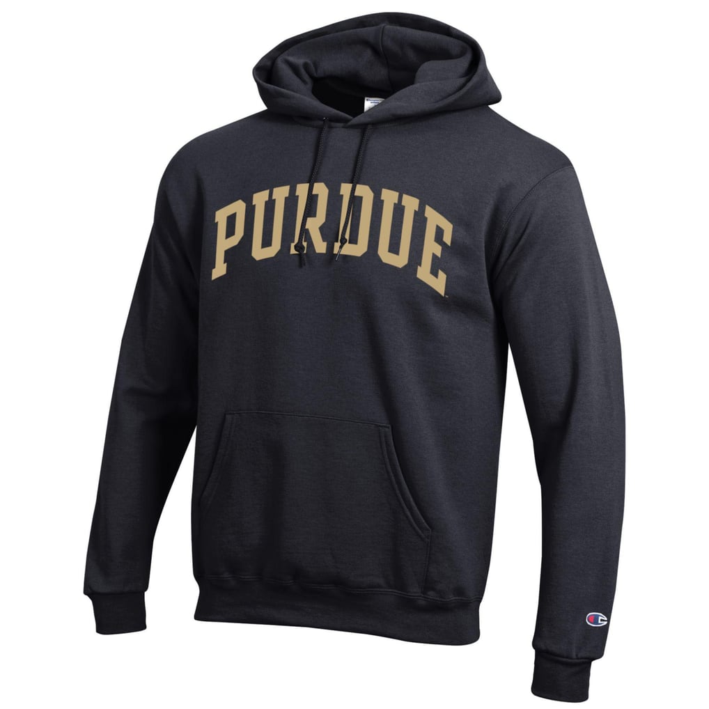  Purdue Boilermakers Champion Basic Arch Fleece Pullover Hoodie - Black