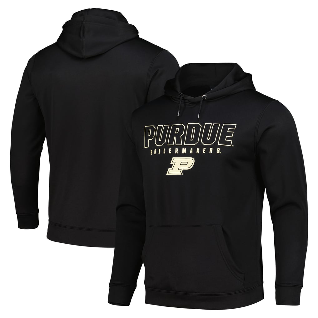Purdue Boilermakers Colosseum Blackout 3.0 Pullover Hoodie - Black