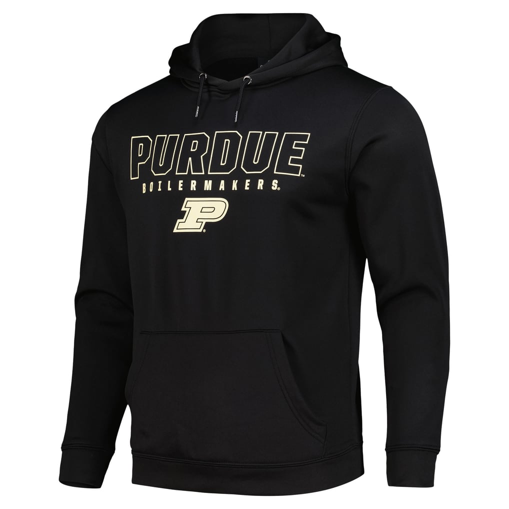 Purdue Boilermakers Colosseum Blackout 3.0 Pullover Hoodie - Black