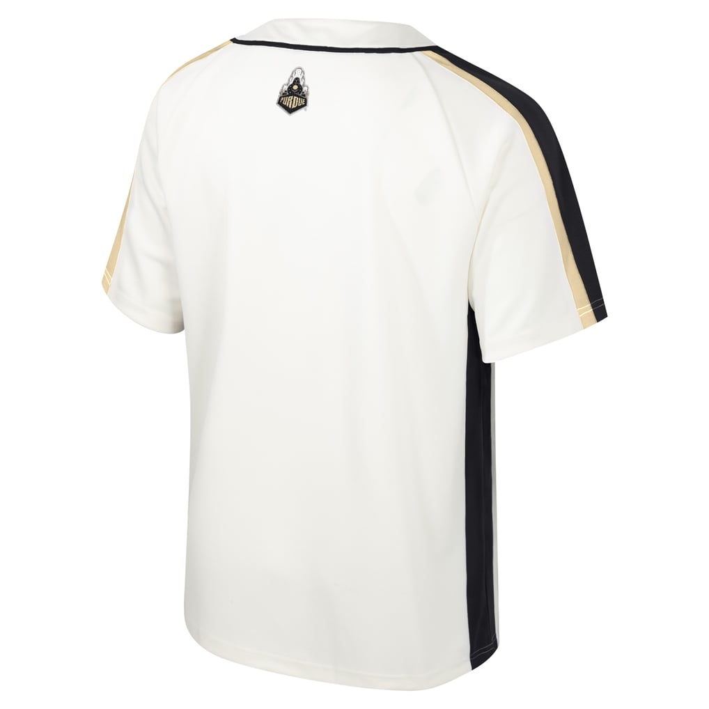 Purdue Boilermakers Colosseum Ruth Button-Up Baseball Jersey - Cream