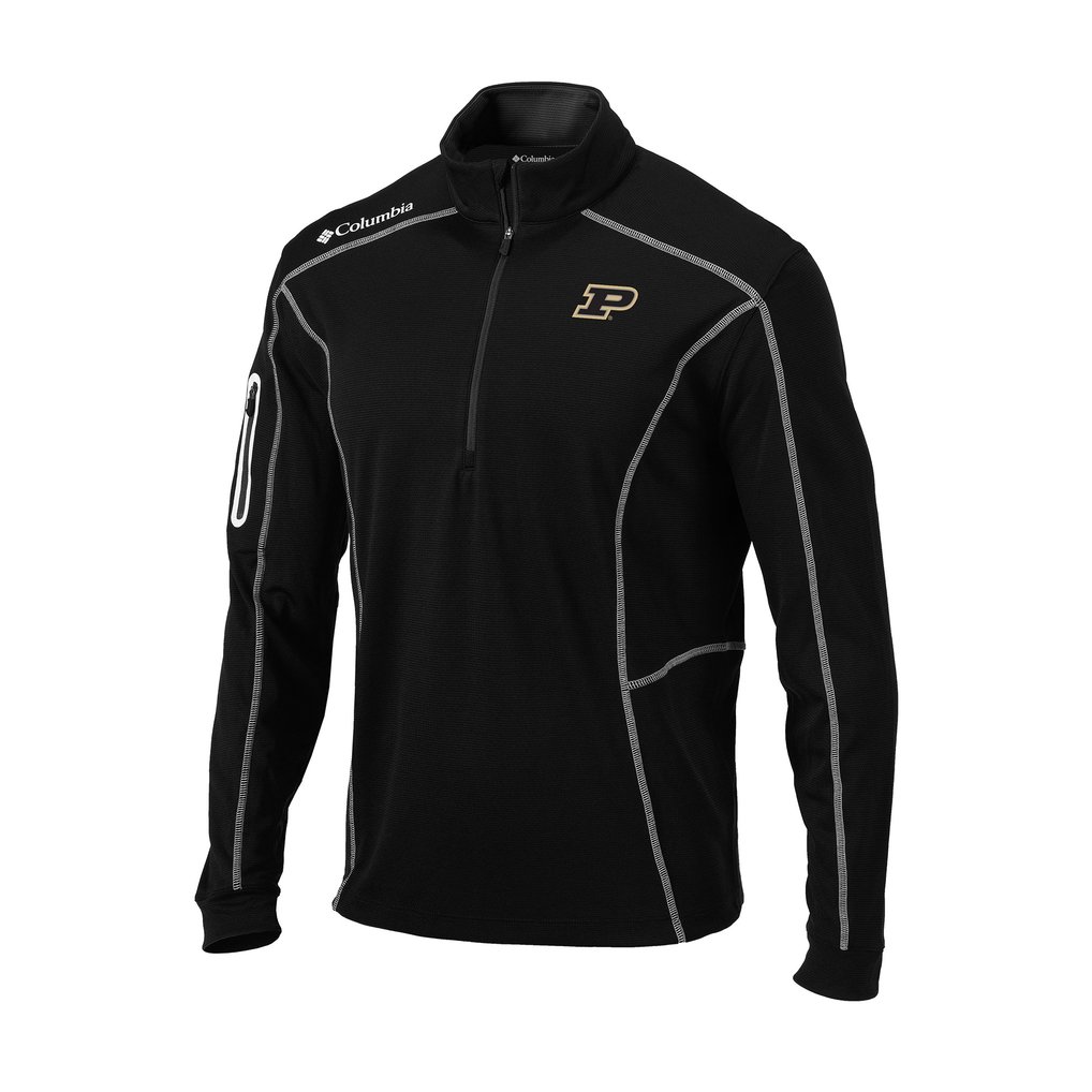 Purdue Boilermakers Columbia Omni-Wick Shotgun Quarter-Zip Pullover - Black
