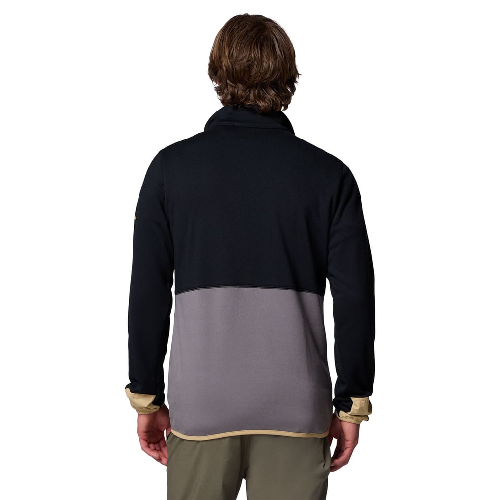 Purdue Boilermakers Columbia Hike Omni-Wick Half-Zip Pullover - Black/Gray
