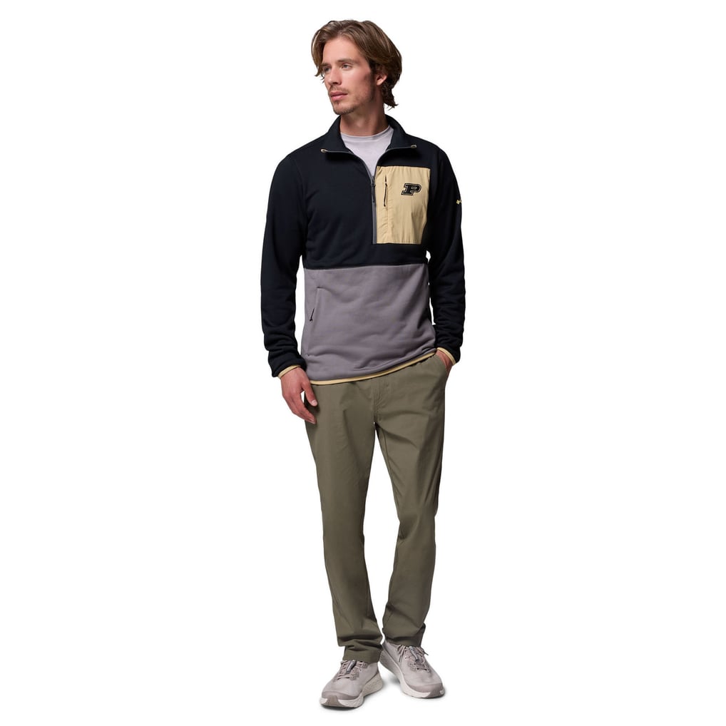 Purdue Boilermakers Columbia Hike Omni-Wick Half-Zip Pullover - Black/Gray