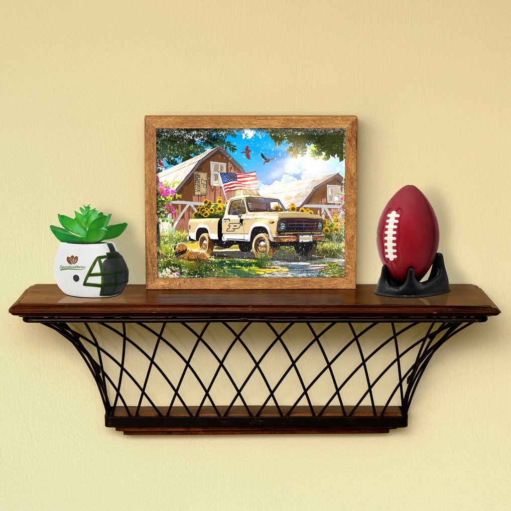 Purdue Boilermakers 12" x 11" Four Seasons LED Light Box