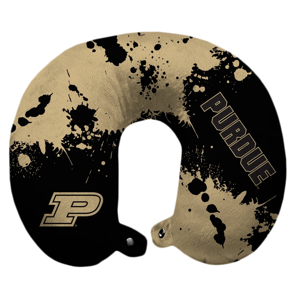 Purdue Boilermakers 12'' x 13'' Splatter Print Polyester Travel Pillow
