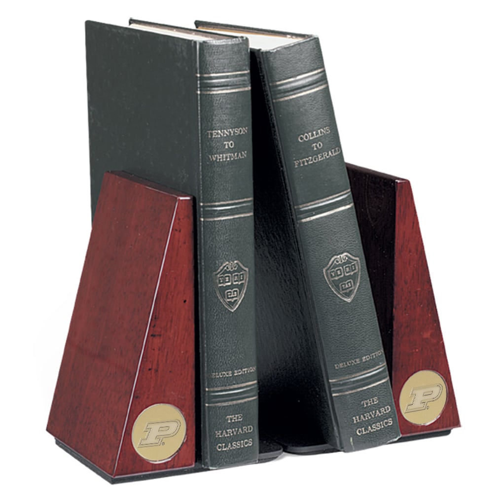 Purdue Boilermakers Rosewood Bookends