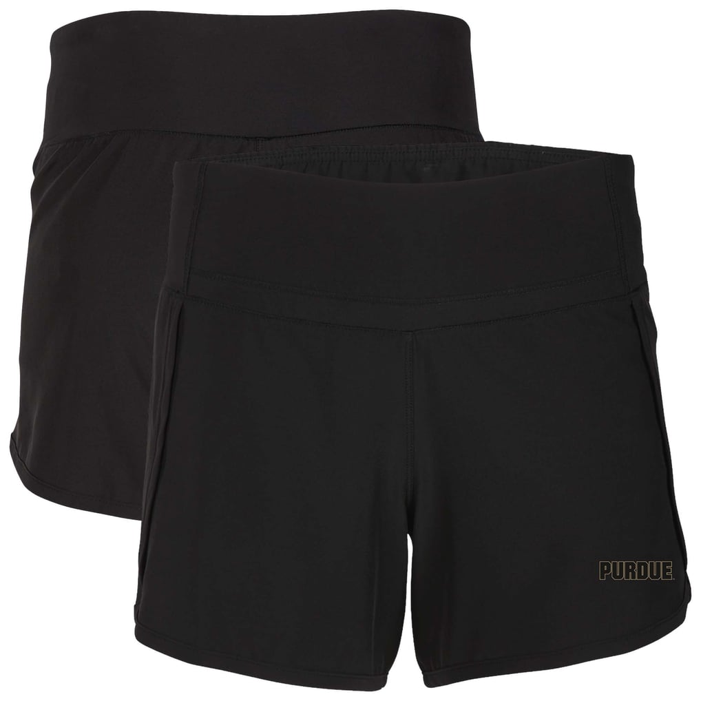 Purdue Boilermakers Boxercraft Women's Stretch Woven Lined Shorts - Black