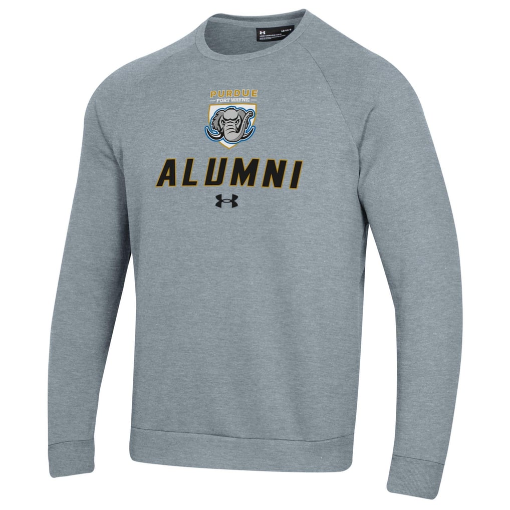 Purdue Fort Wayne Mastodons Under Armour Alumni Rival Fleece Pullover Sweatshirt - Gray
