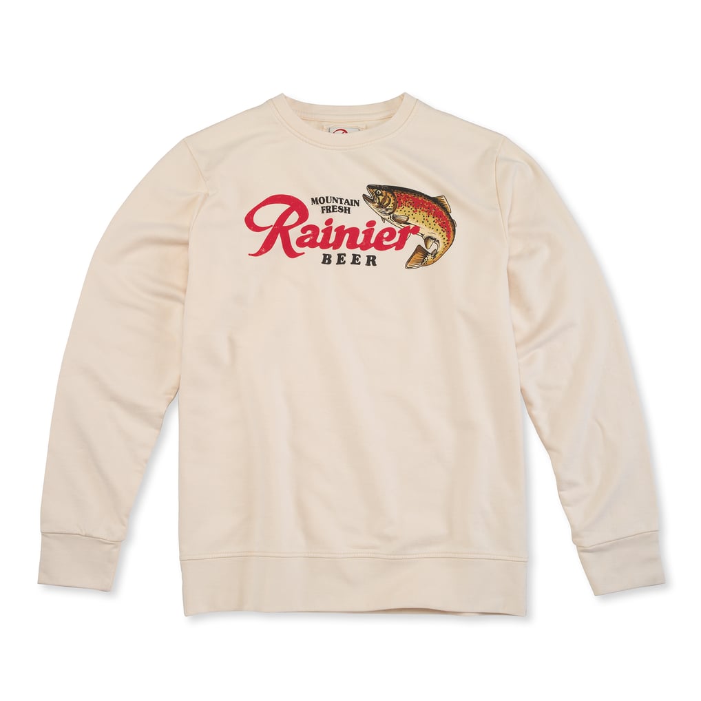 Rainier American Needle Sunday Fleece Pullover Sweatshirt - Cream